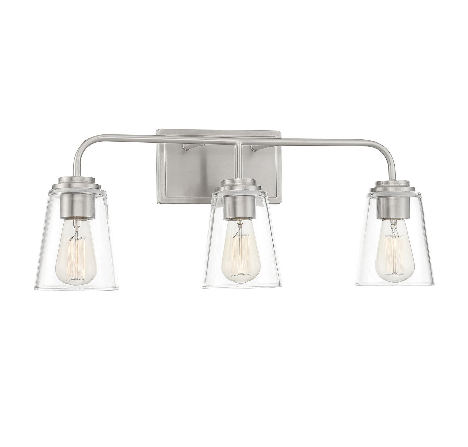 Meridian - M80044BN - Three Light Bathroom Vanity Light - Mbath - Brushed Nickel