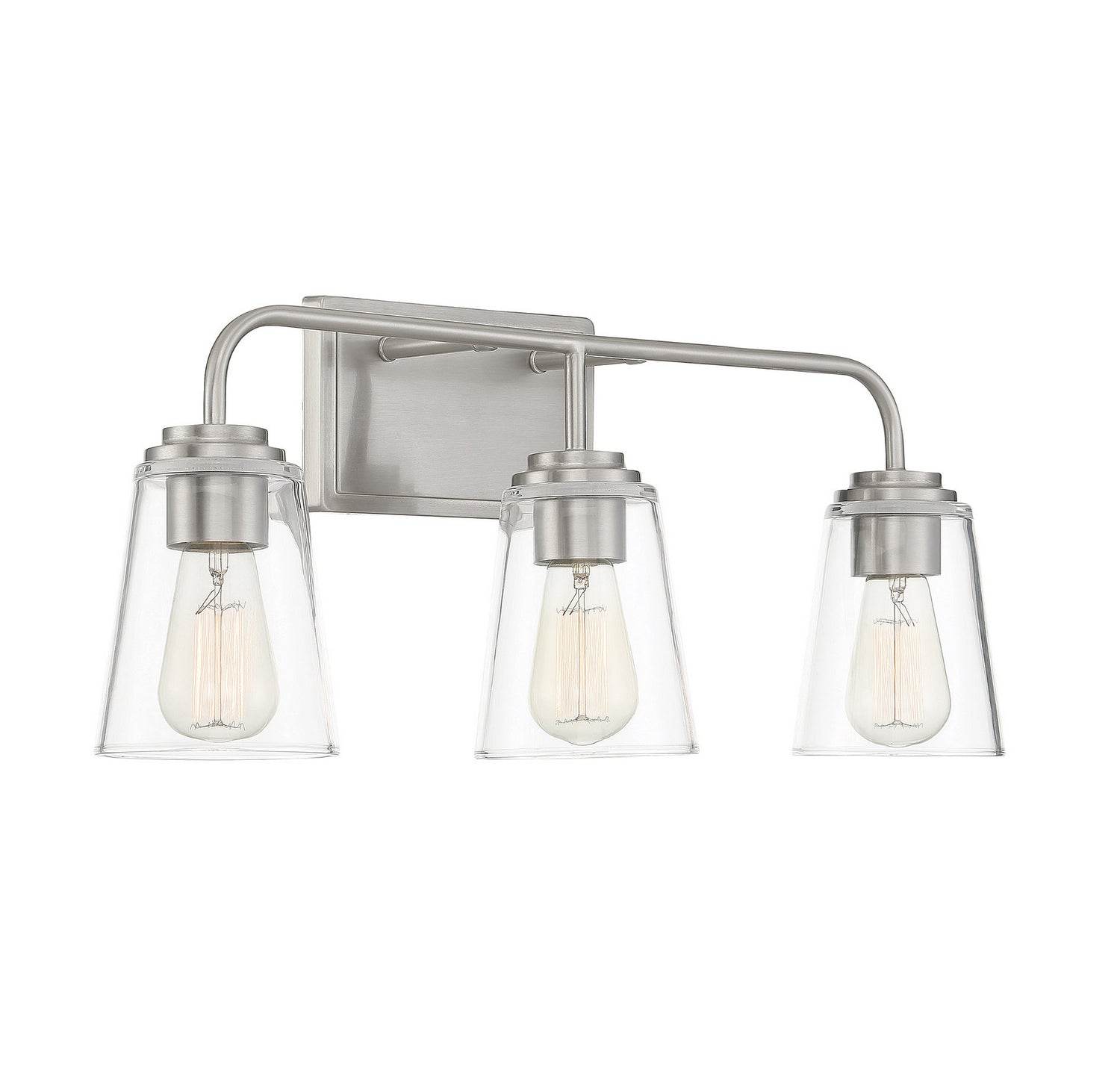 Meridian - M80044BN - Three Light Bathroom Vanity Light - Mbath - Brushed Nickel