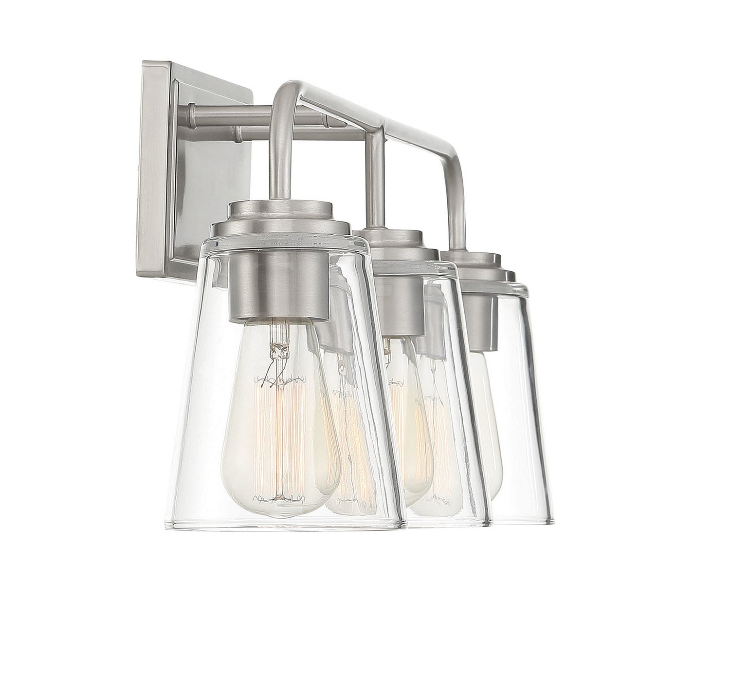 Meridian - M80044BN - Three Light Bathroom Vanity Light - Mbath - Brushed Nickel
