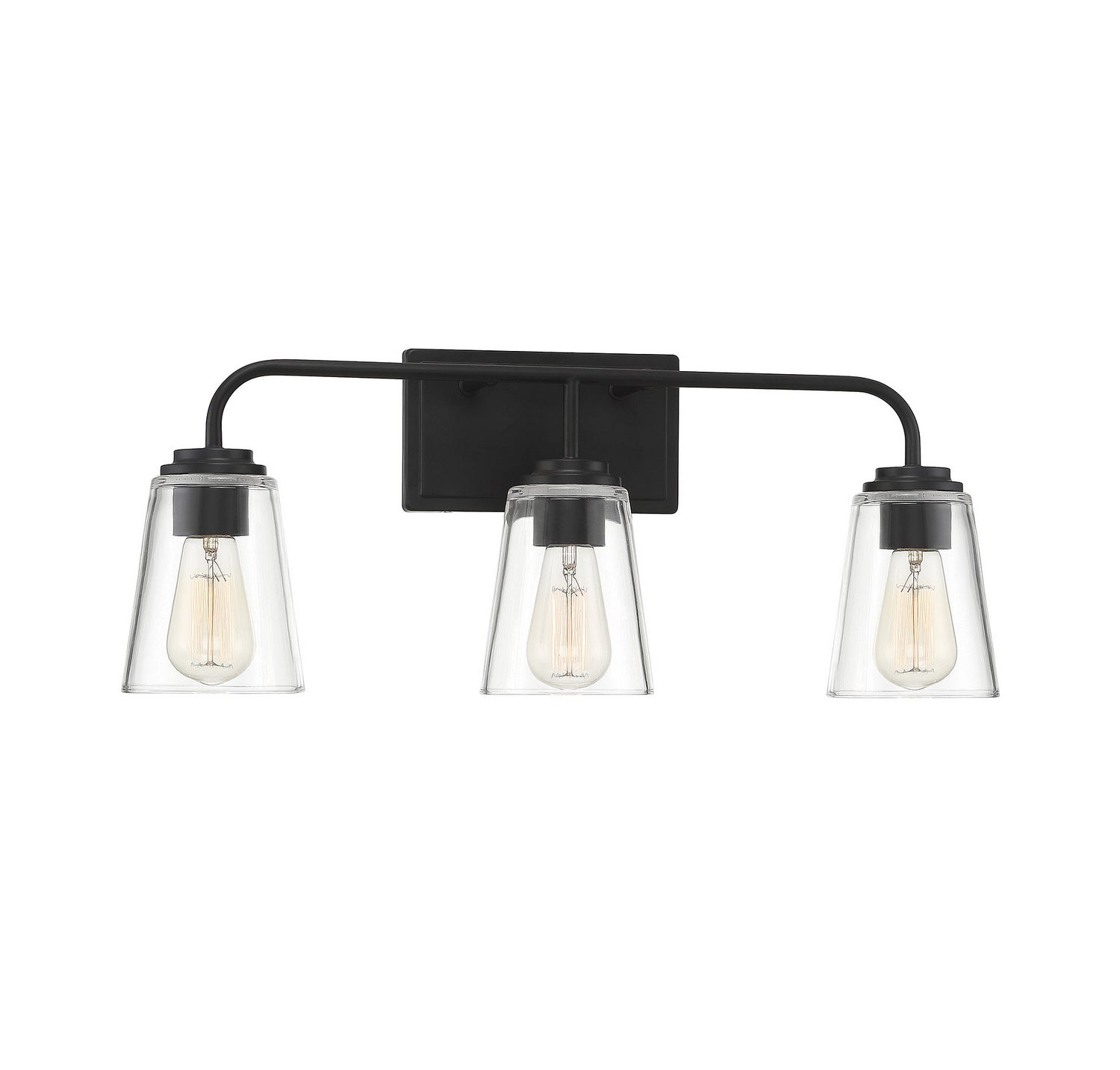 Meridian - M80044MBK - Three Light Bathroom Vanity Light - Mbath - Matte Black