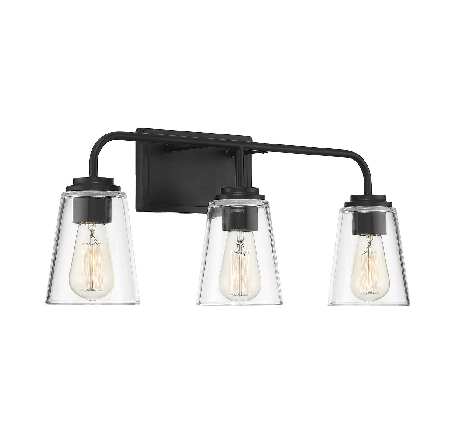 Meridian - M80044MBK - Three Light Bathroom Vanity Light - Mbath - Matte Black