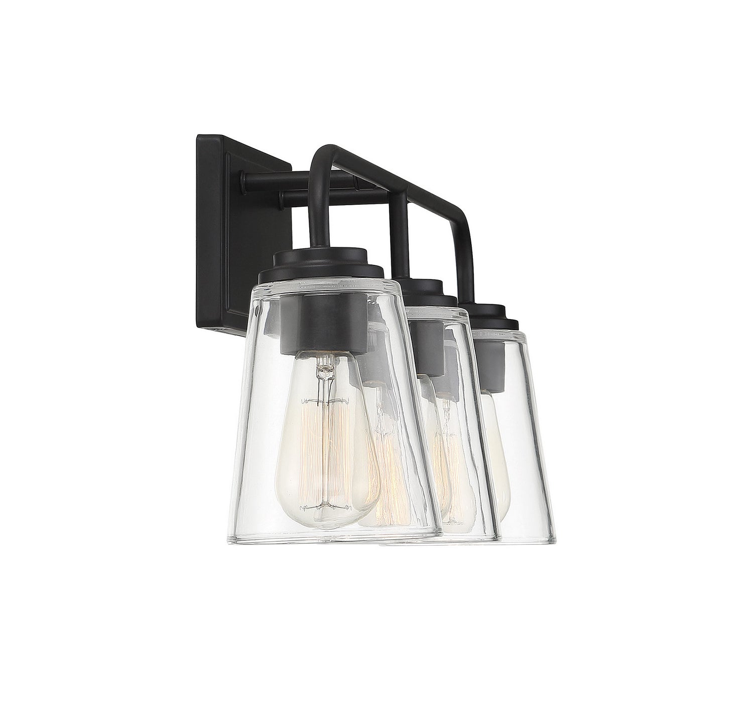 Meridian - M80044MBK - Three Light Bathroom Vanity Light - Mbath - Matte Black
