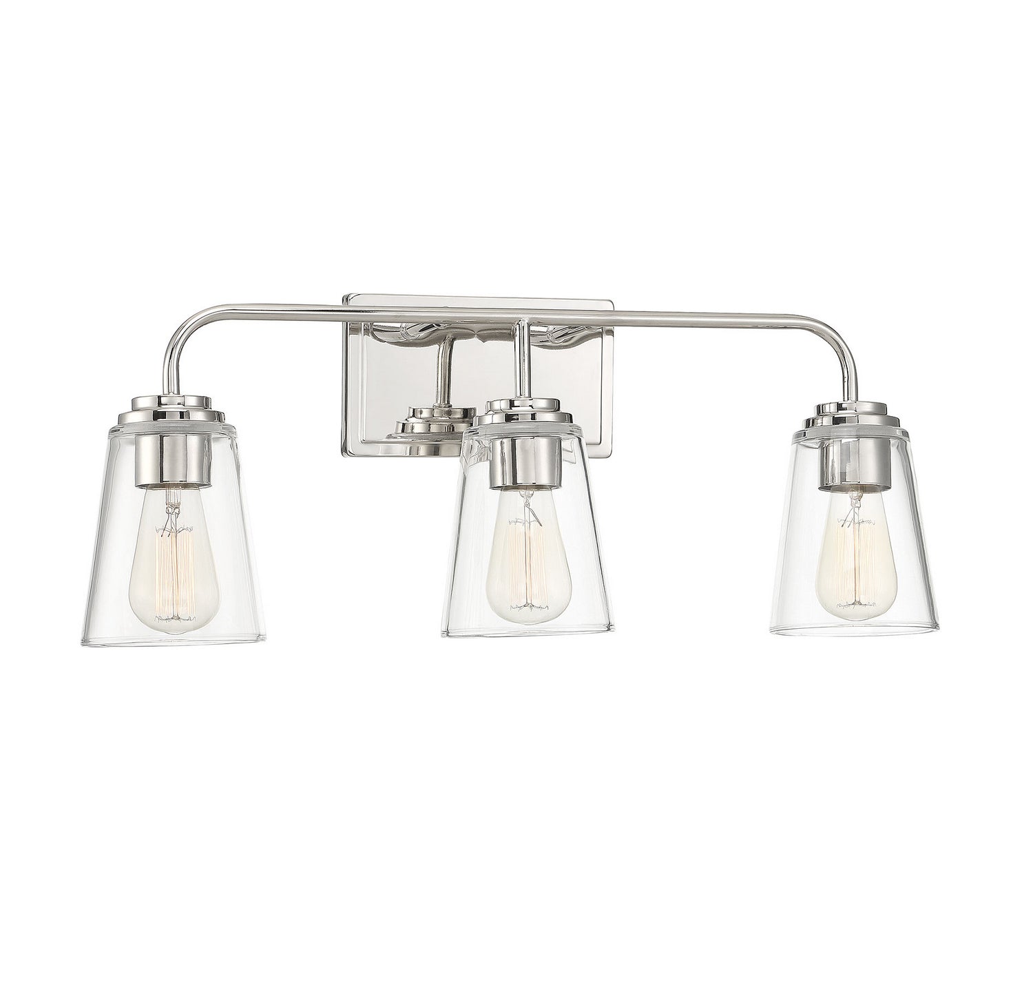Meridian - M80044PN - Three Light Bathroom Vanity Light - Mbath - Polished Nickel