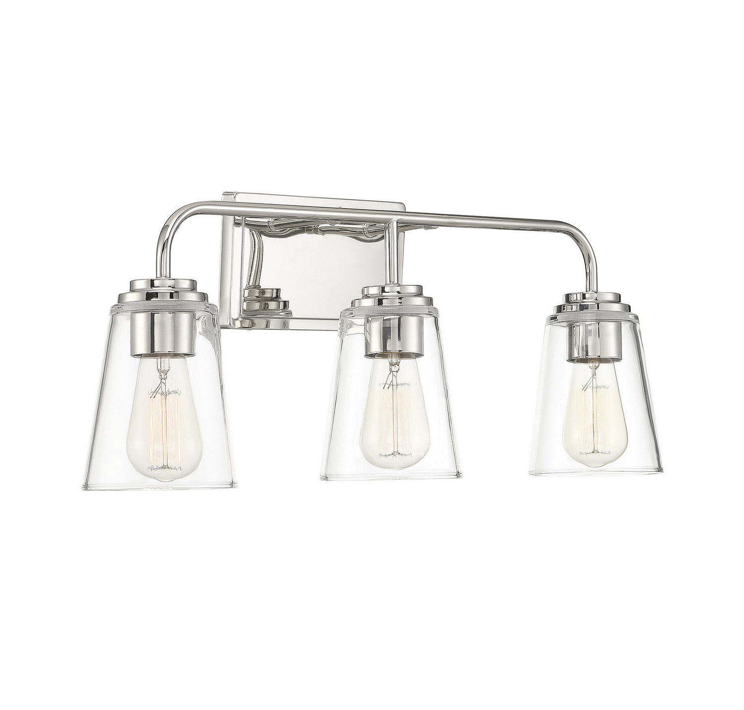 Meridian - M80044PN - Three Light Bathroom Vanity Light - Mbath - Polished Nickel