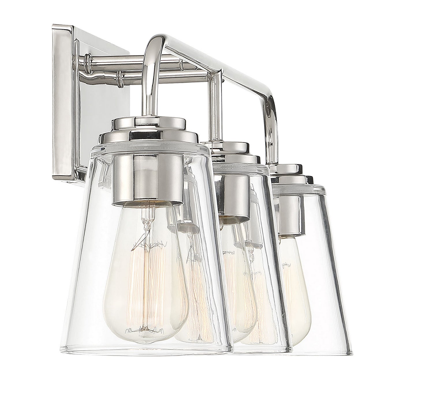 Meridian - M80044PN - Three Light Bathroom Vanity Light - Mbath - Polished Nickel