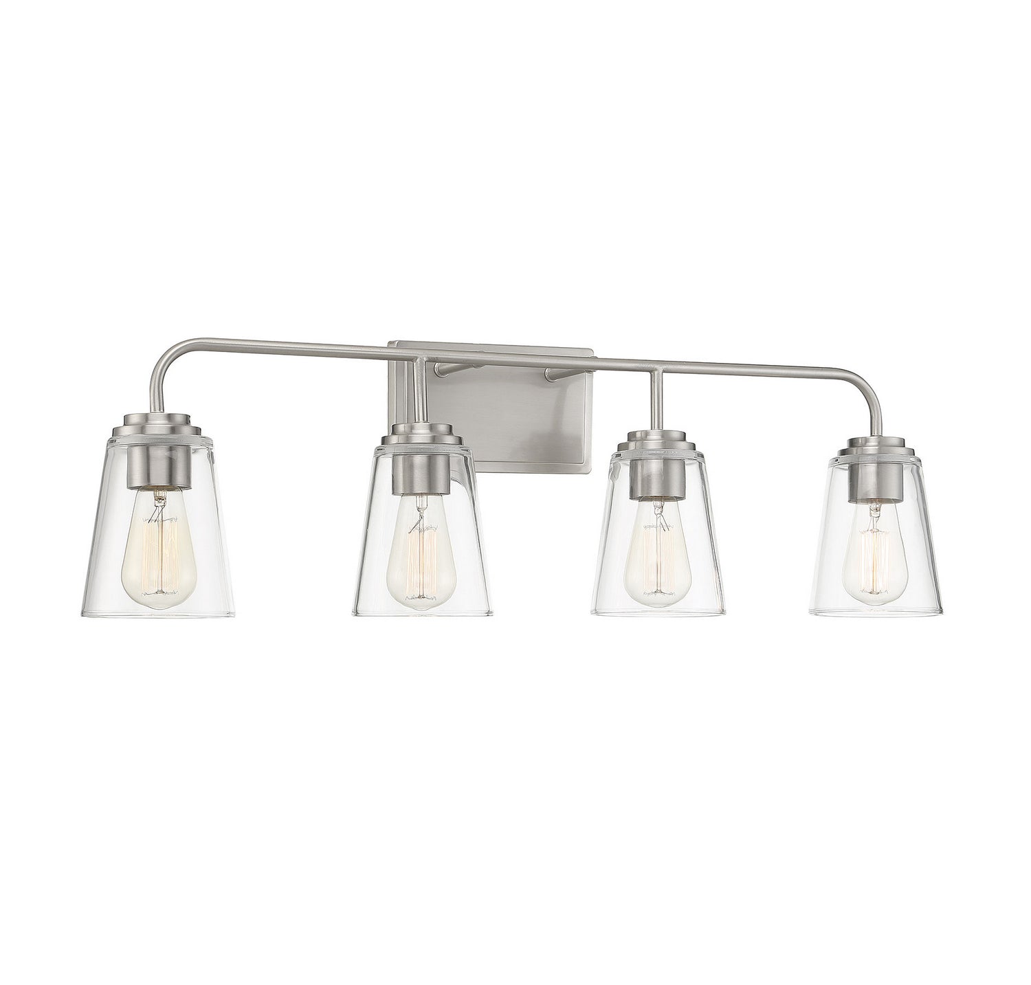 Meridian - M80045BN - Four Light Bathroom Vanity Light - Mbath - Brushed Nickel