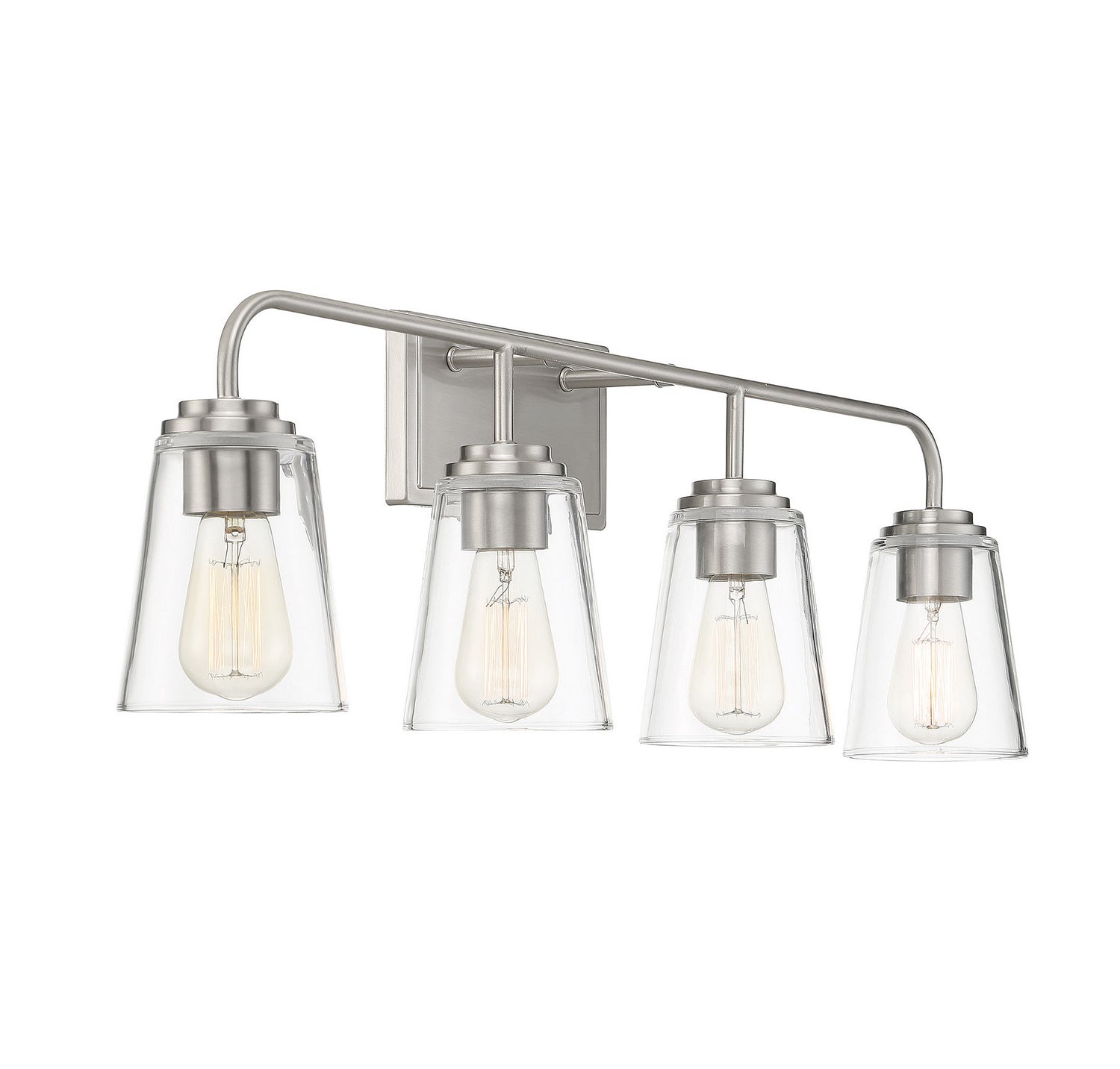 Meridian - M80045BN - Four Light Bathroom Vanity Light - Mbath - Brushed Nickel
