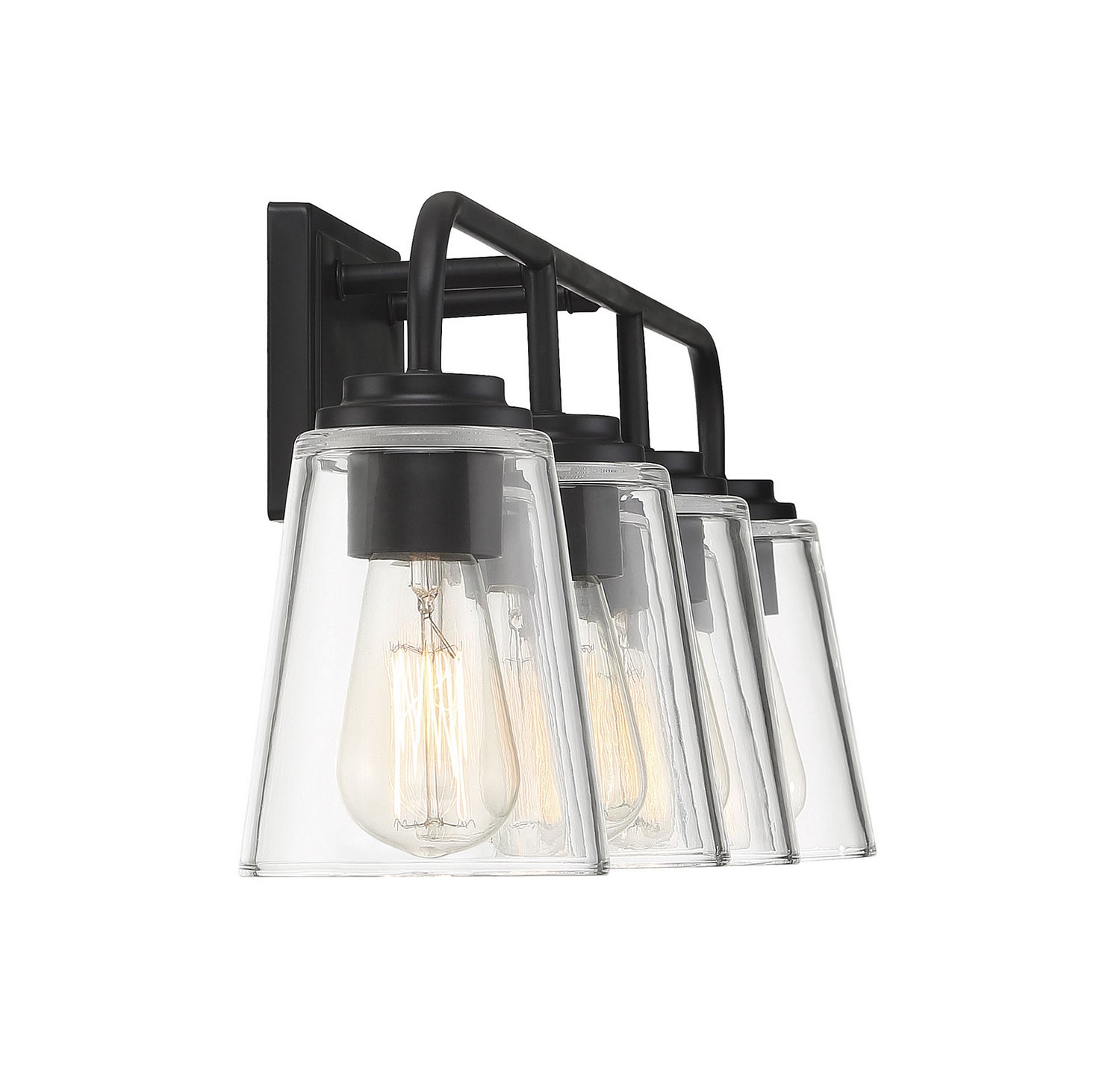 Meridian - M80045MBK - Four Light Bathroom Vanity Light - Mbath - Matte Black