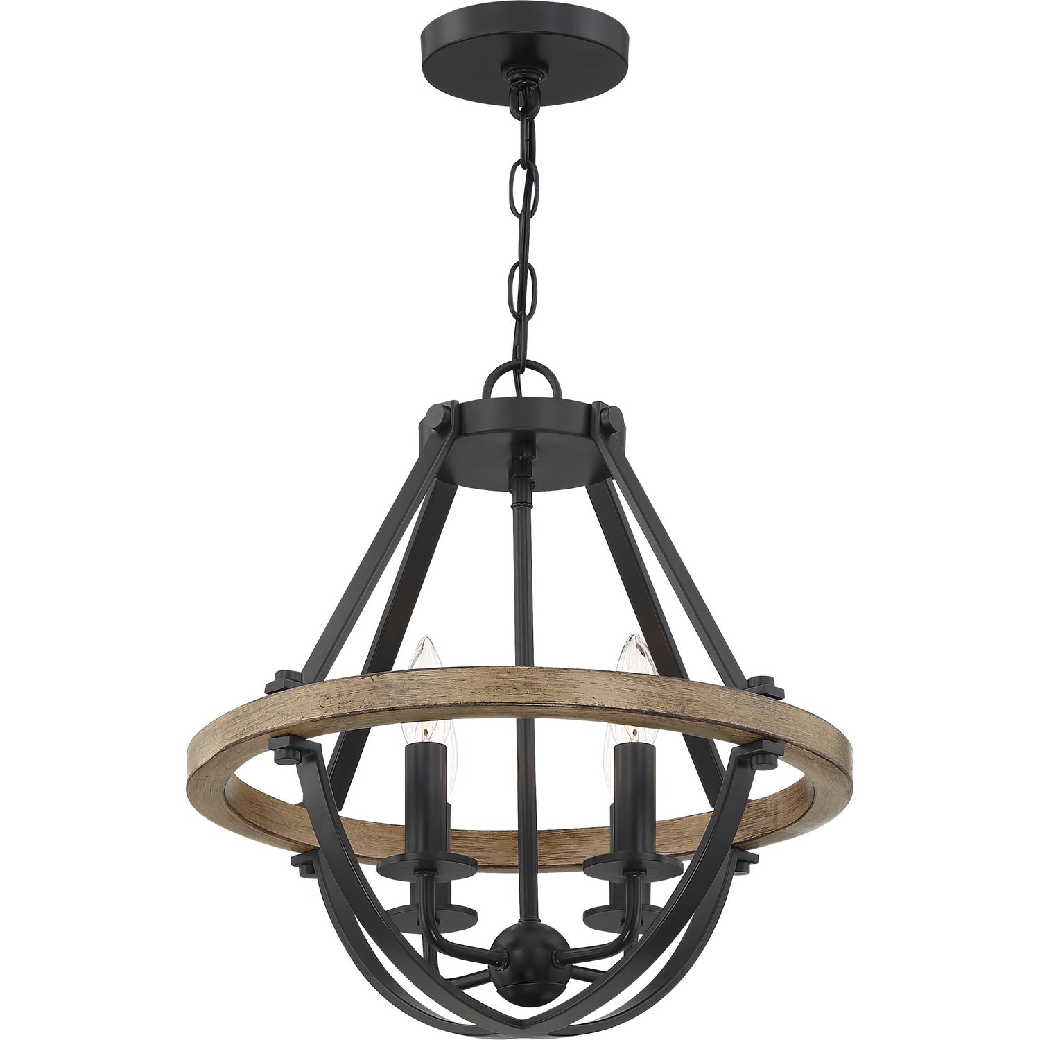 Quoizel - BRL2816EK - Four Light Pendant - Bartlett - Earth Black