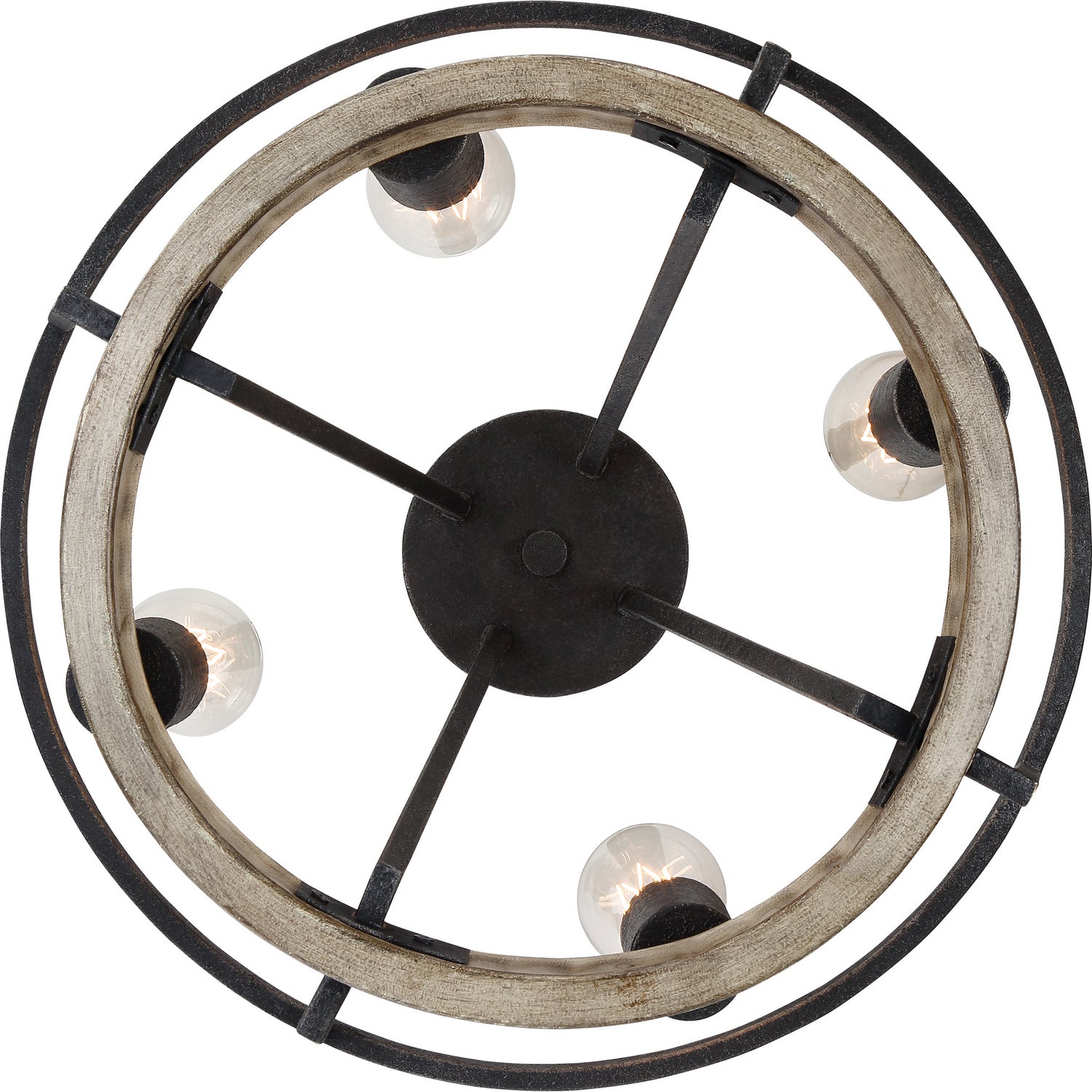 Quoizel - BRT2817GK - Four Light Pendant - Brockton - Grey Ash