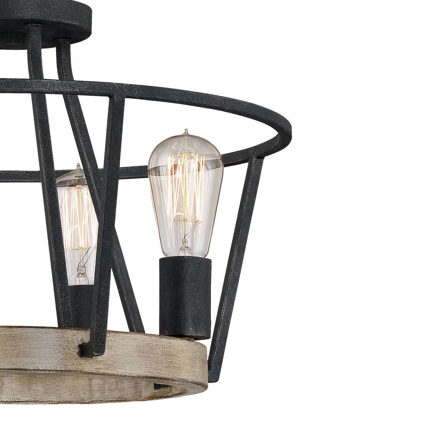 Quoizel - BRT2817GK - Four Light Pendant - Brockton - Grey Ash