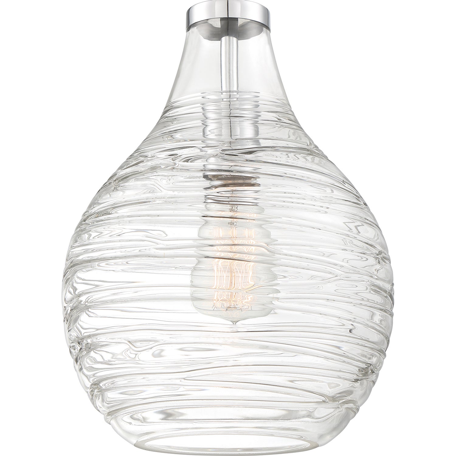 Quoizel - QSF4019C - One Light Semi-Flush Mount - Genie - Polished Chrome