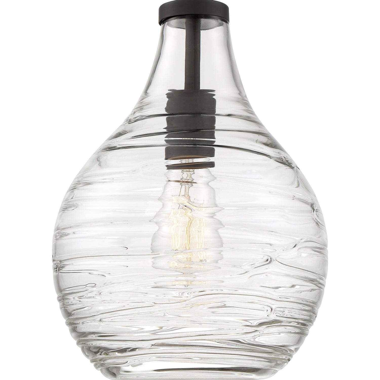 Quoizel - QSF4019OZ - One Light Semi-Flush Mount - Genie - Old Bronze