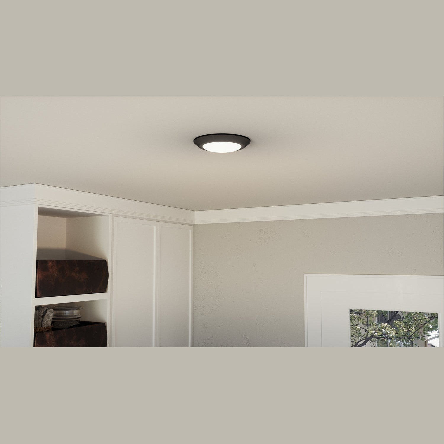 Quoizel - VRG1608EK - LED Flush Mount - Verge - Earth Black