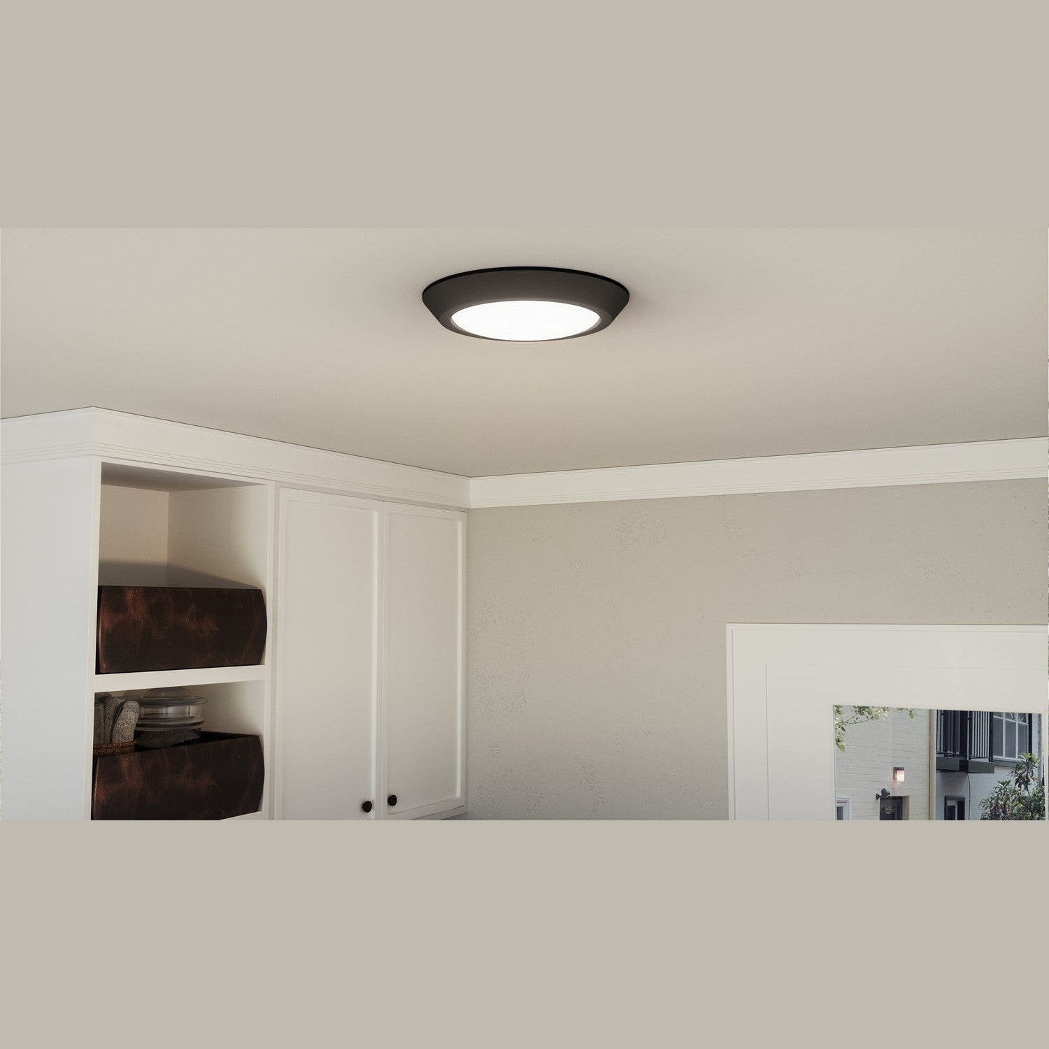 Quoizel - VRG1612EK - LED Flush Mount - Verge - Earth Black