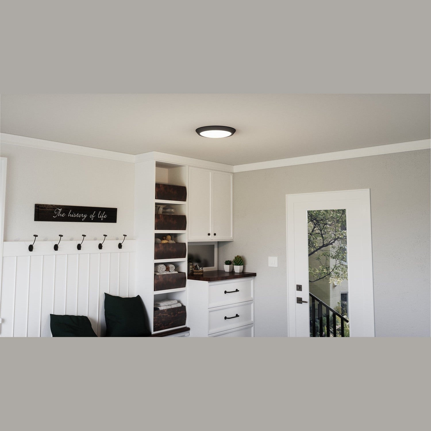 Quoizel - VRG1616EK - LED Flush Mount - Verge - Earth Black