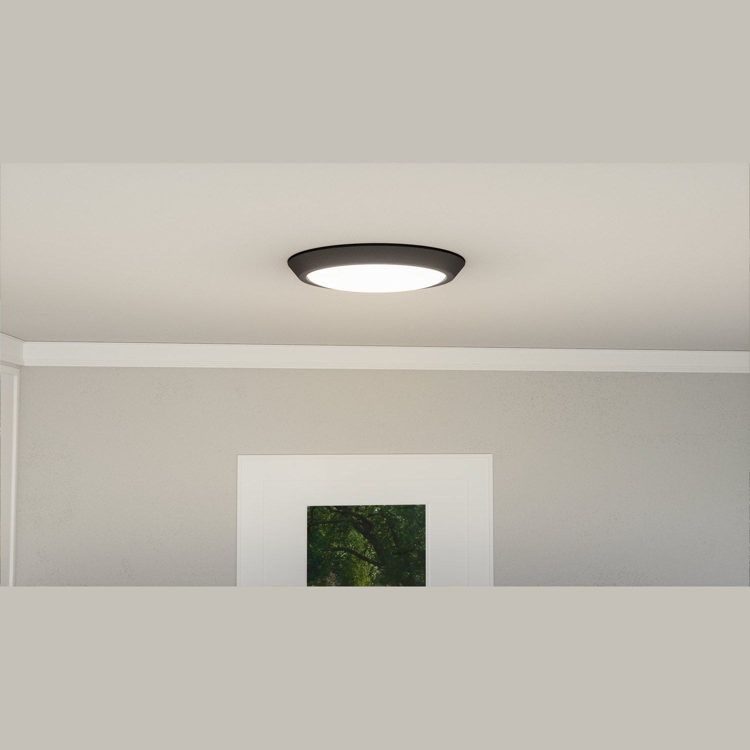 Quoizel - VRG1616EK - LED Flush Mount - Verge - Earth Black