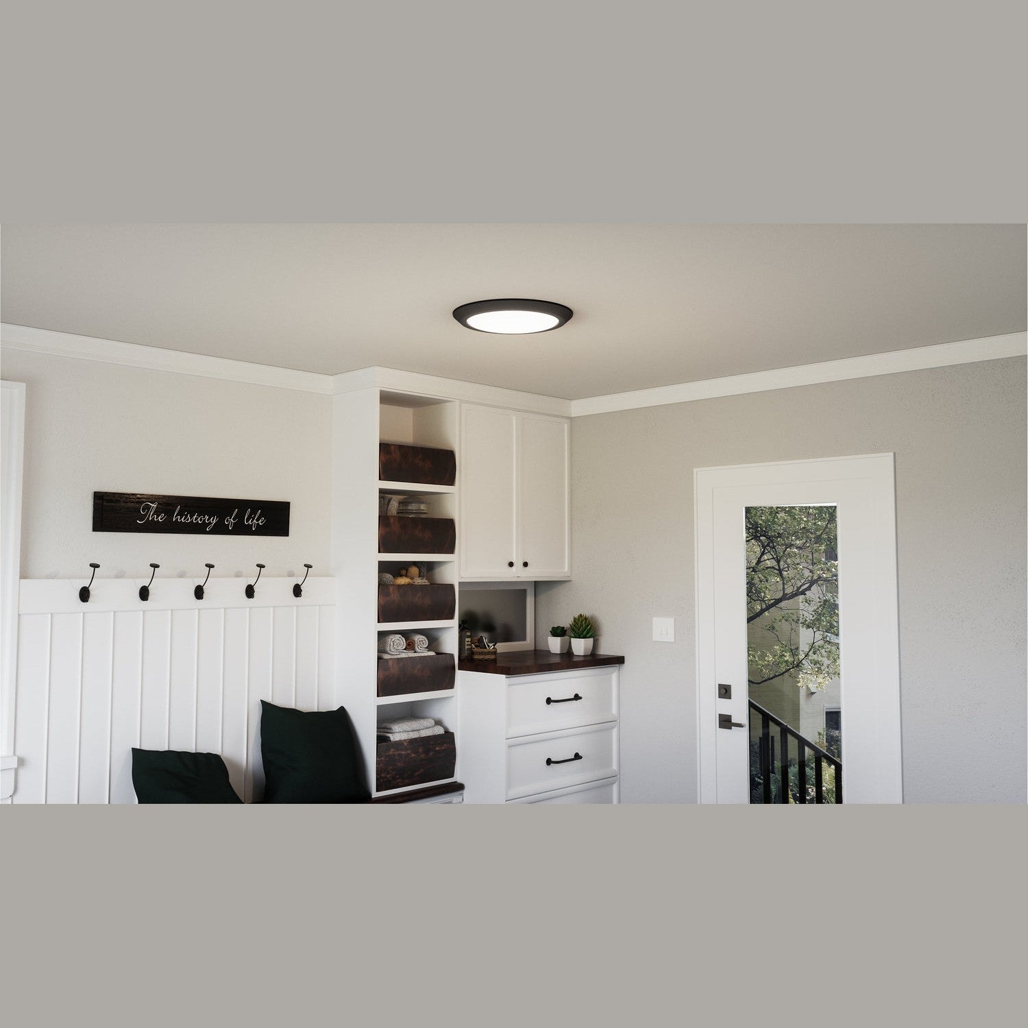 Quoizel - VRG1620EK - LED Flush Mount - Verge - Earth Black