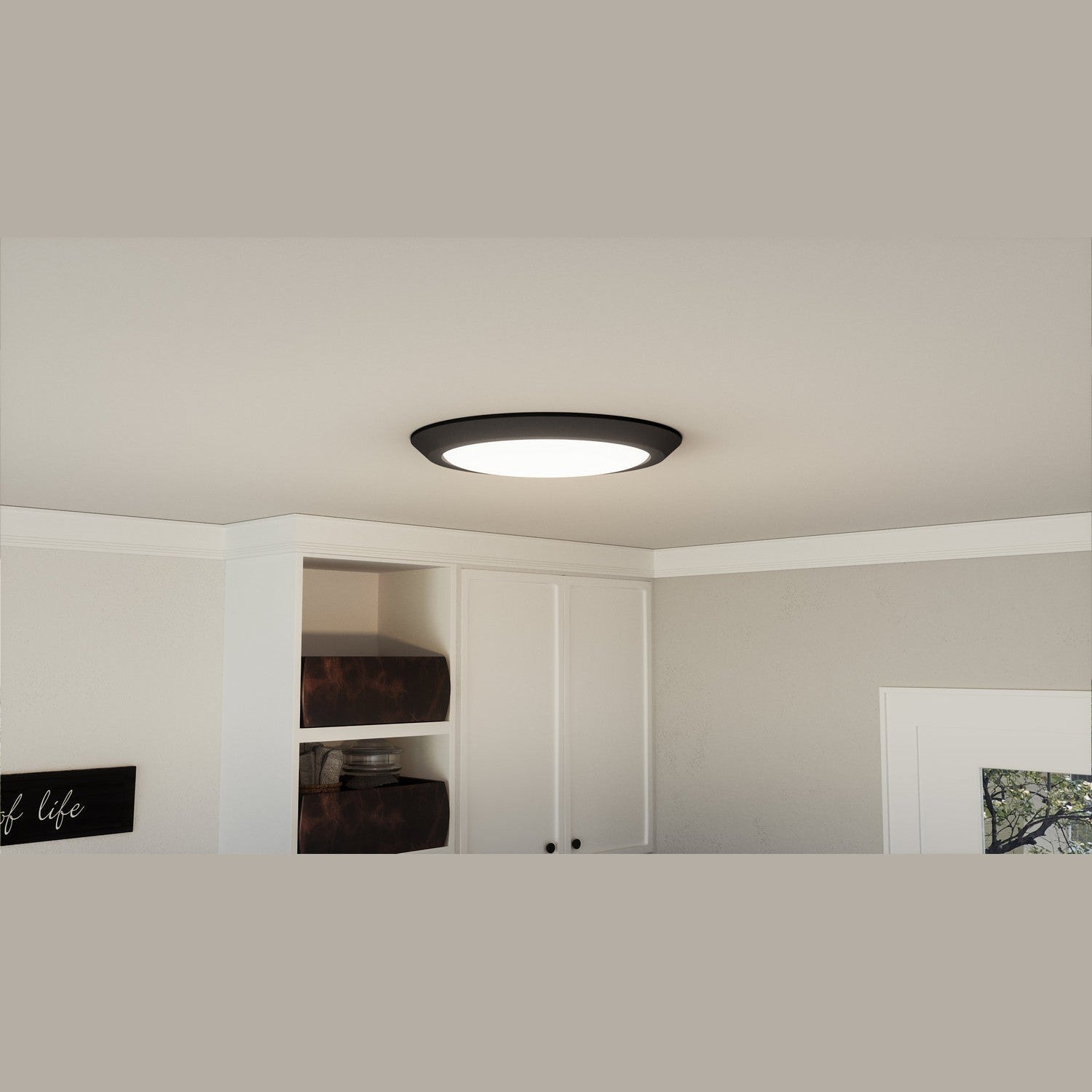 Quoizel - VRG1620EK - LED Flush Mount - Verge - Earth Black
