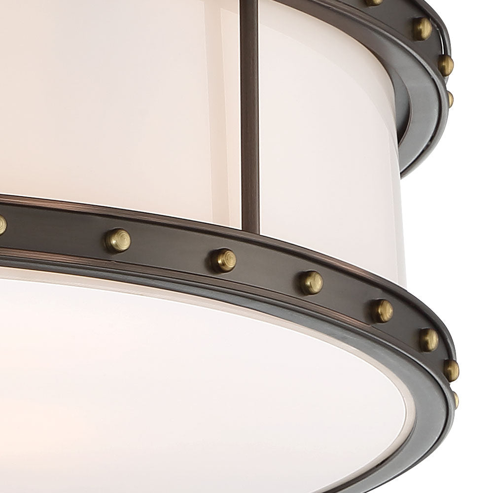 Minka-Lavery - 1827-103-L - LED Flush Mount - Harvard Court Bronze W/Liberty