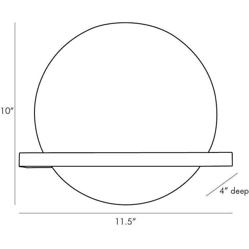 Arteriors - 49673 - One Light Wall Sconce - Savion - White