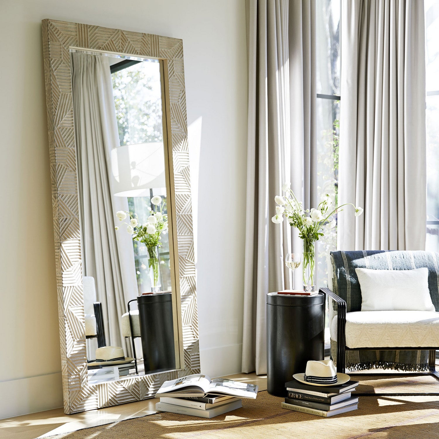 Arteriors - DW4004 - Mirror - Marsh - White Wash