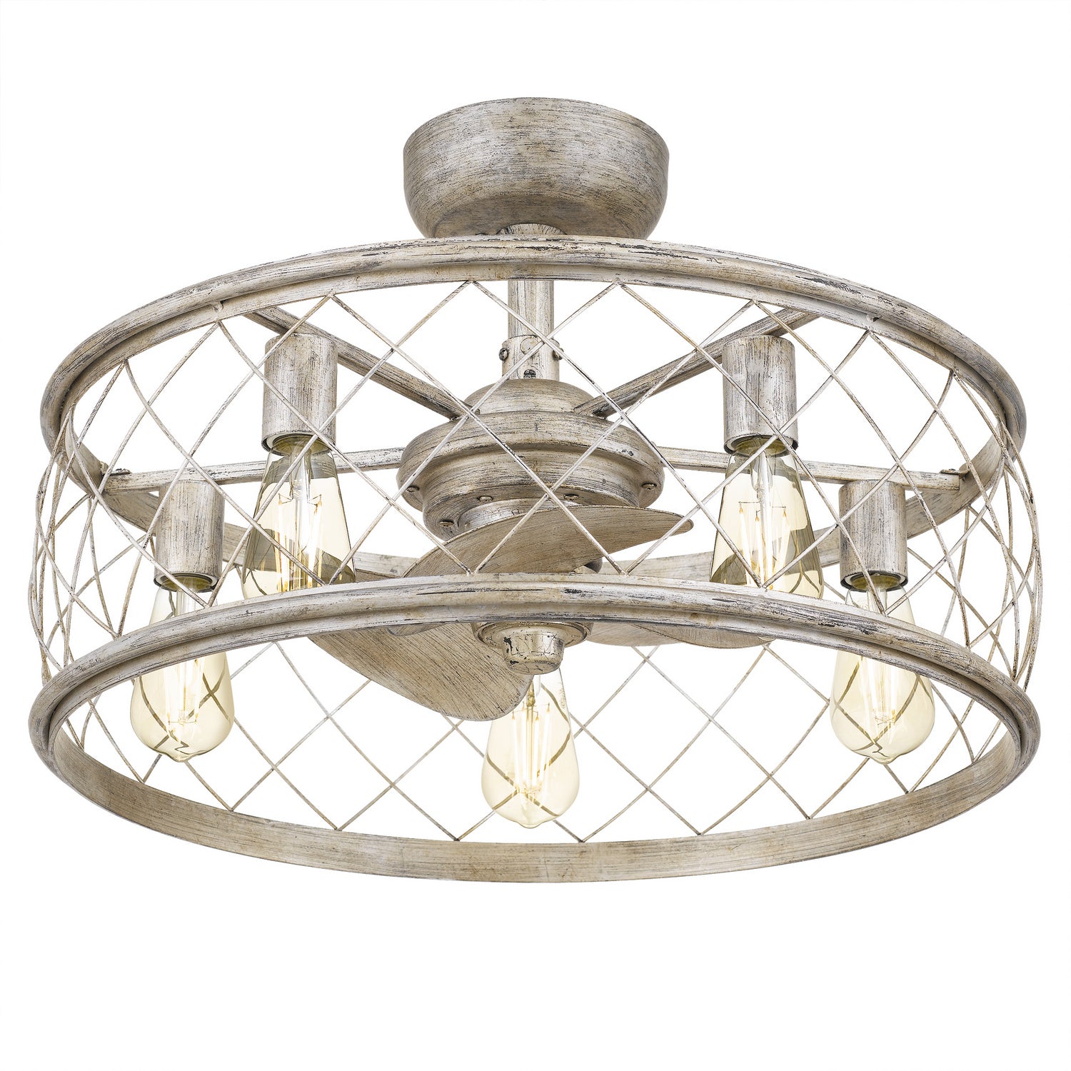 Quoizel - RDY3122CS - Five Light Fandelier - Dury - Century Silver Leaf