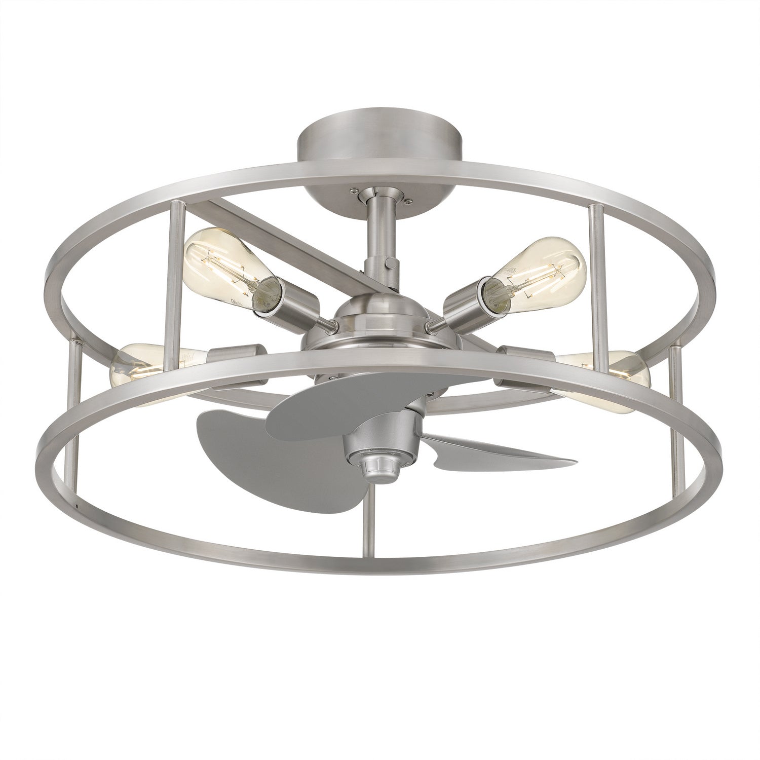 Quoizel - NHR3124BN - Five Light Fandelier - New Harbor - Brushed Nickel