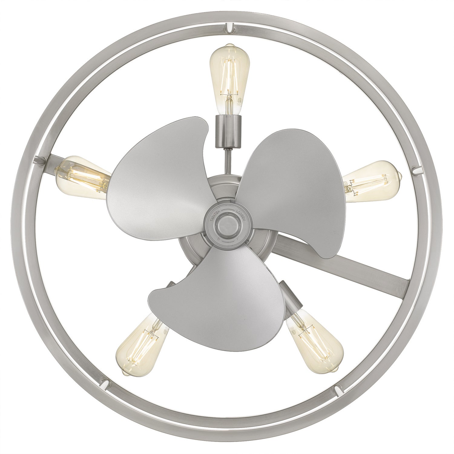 Quoizel - NHR3124BN - Five Light Fandelier - New Harbor - Brushed Nickel