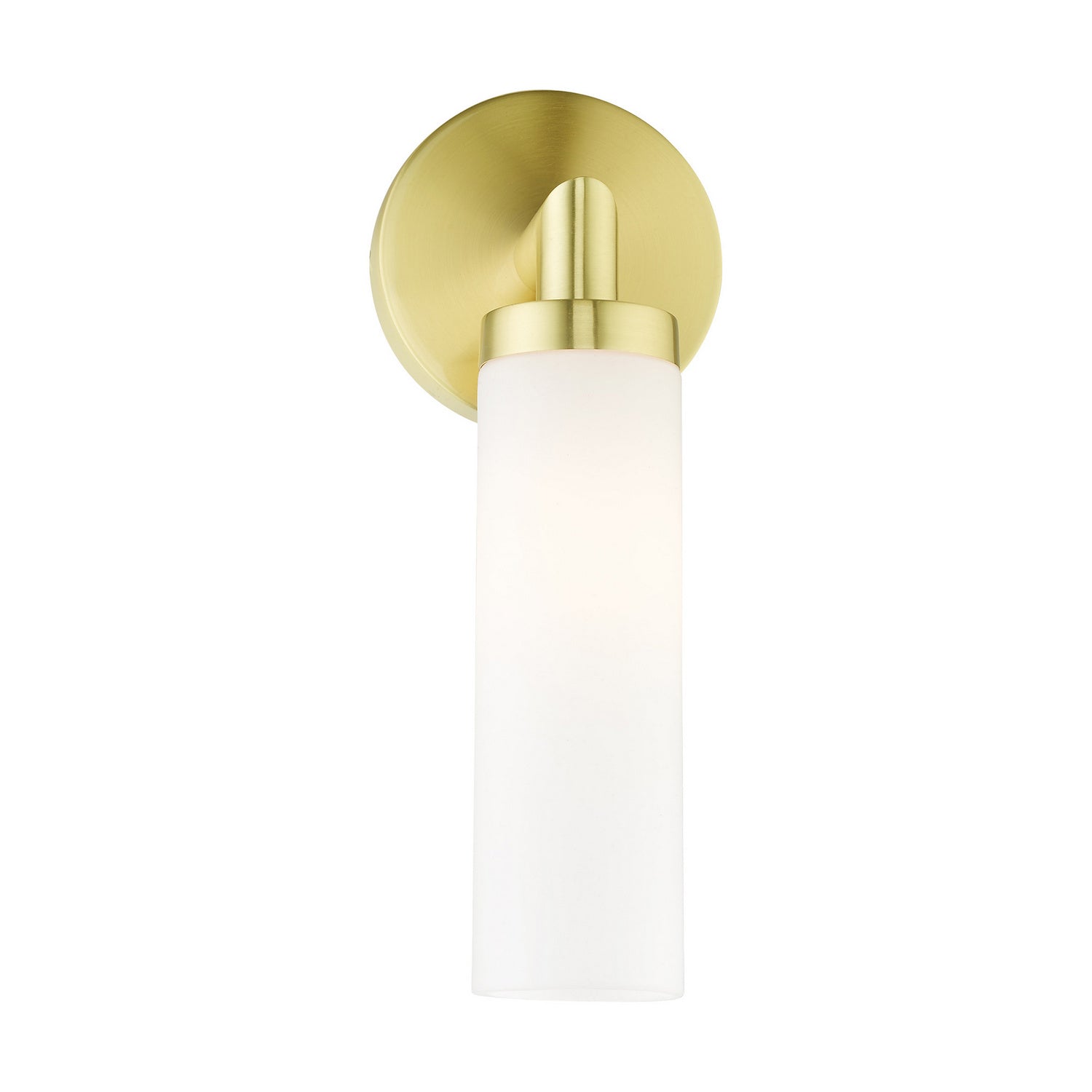 Livex Lighting - 10103-12 - One Light Wall Sconce - Aero - Satin Brass