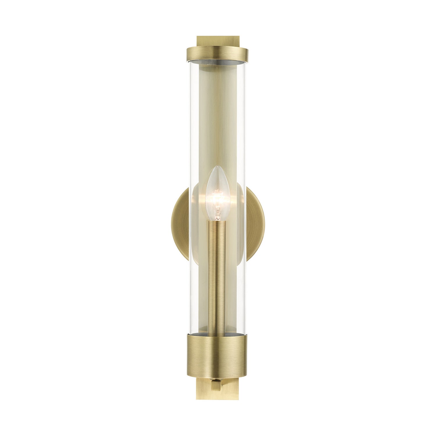 Livex Lighting - 10142-01 - One Light Wall Sconce - Castleton - Antique Brass