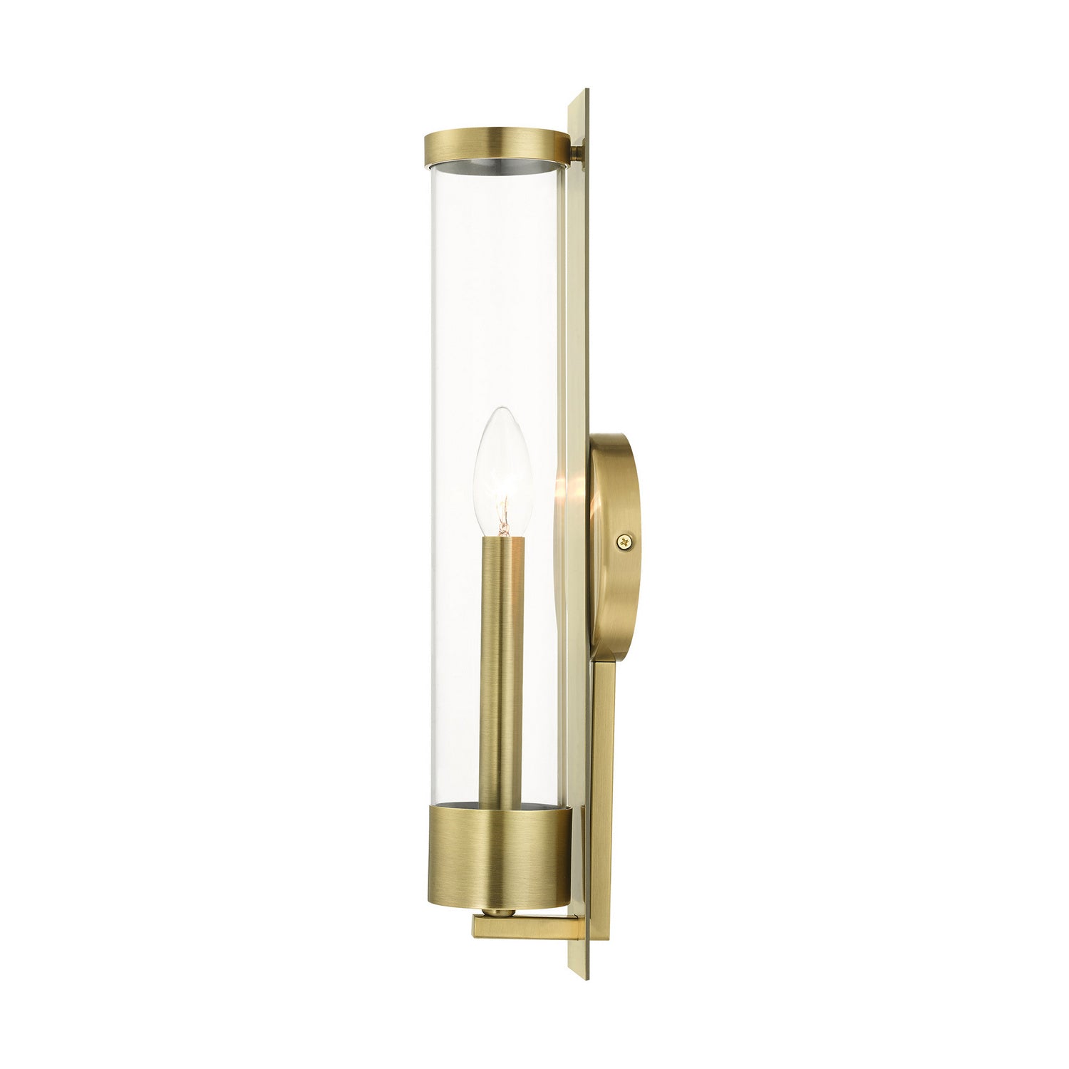 Livex Lighting - 10142-01 - One Light Wall Sconce - Castleton - Antique Brass