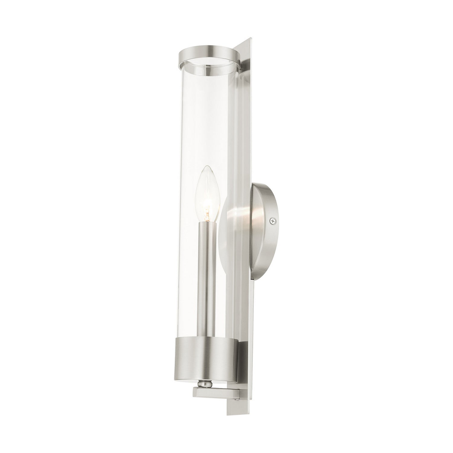 Livex Lighting - 10142-91 - One Light Wall Sconce - Castleton - Brushed Nickel