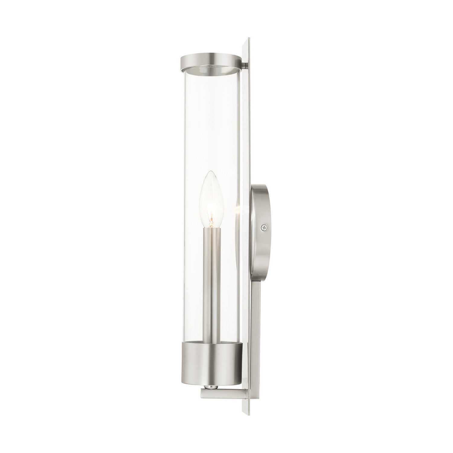 Livex Lighting - 10142-91 - One Light Wall Sconce - Castleton - Brushed Nickel