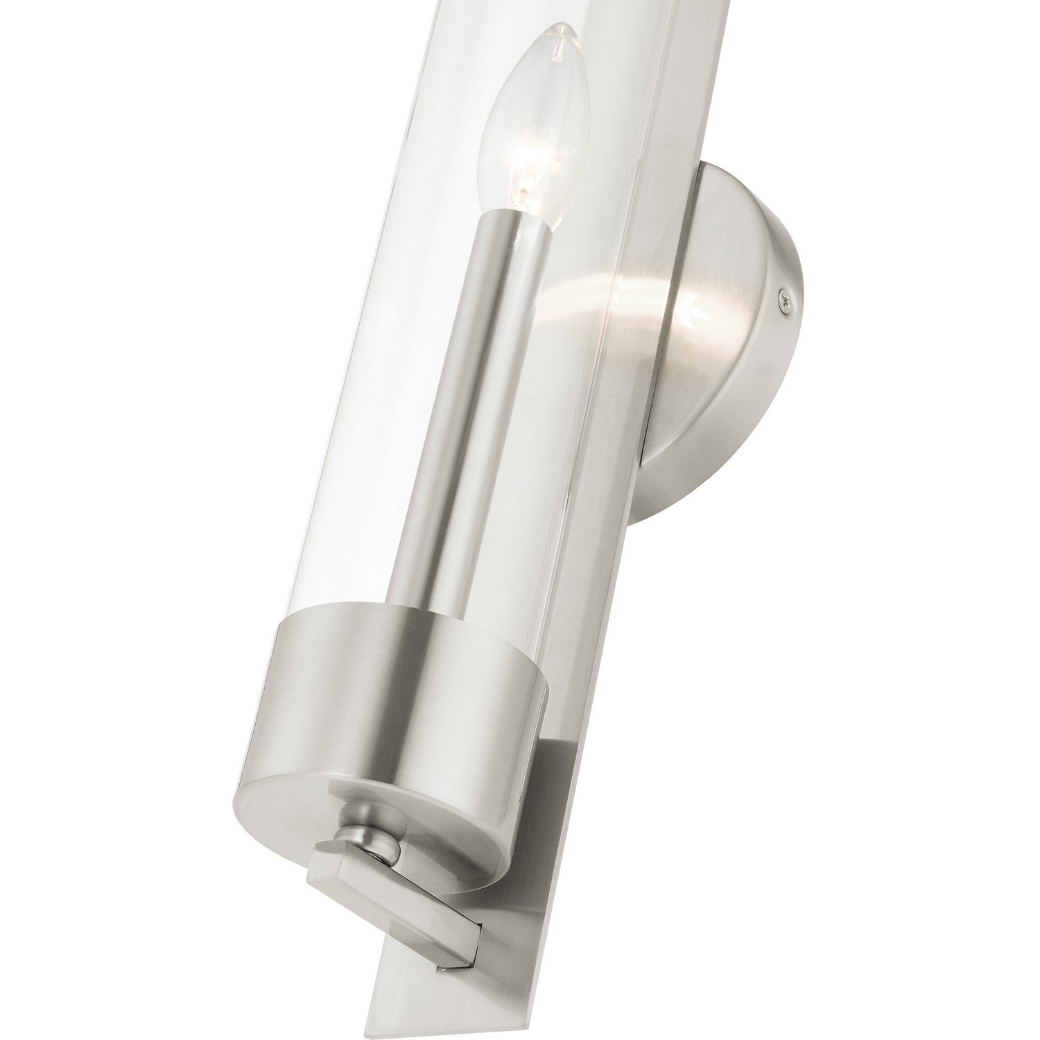 Livex Lighting - 10142-91 - One Light Wall Sconce - Castleton - Brushed Nickel