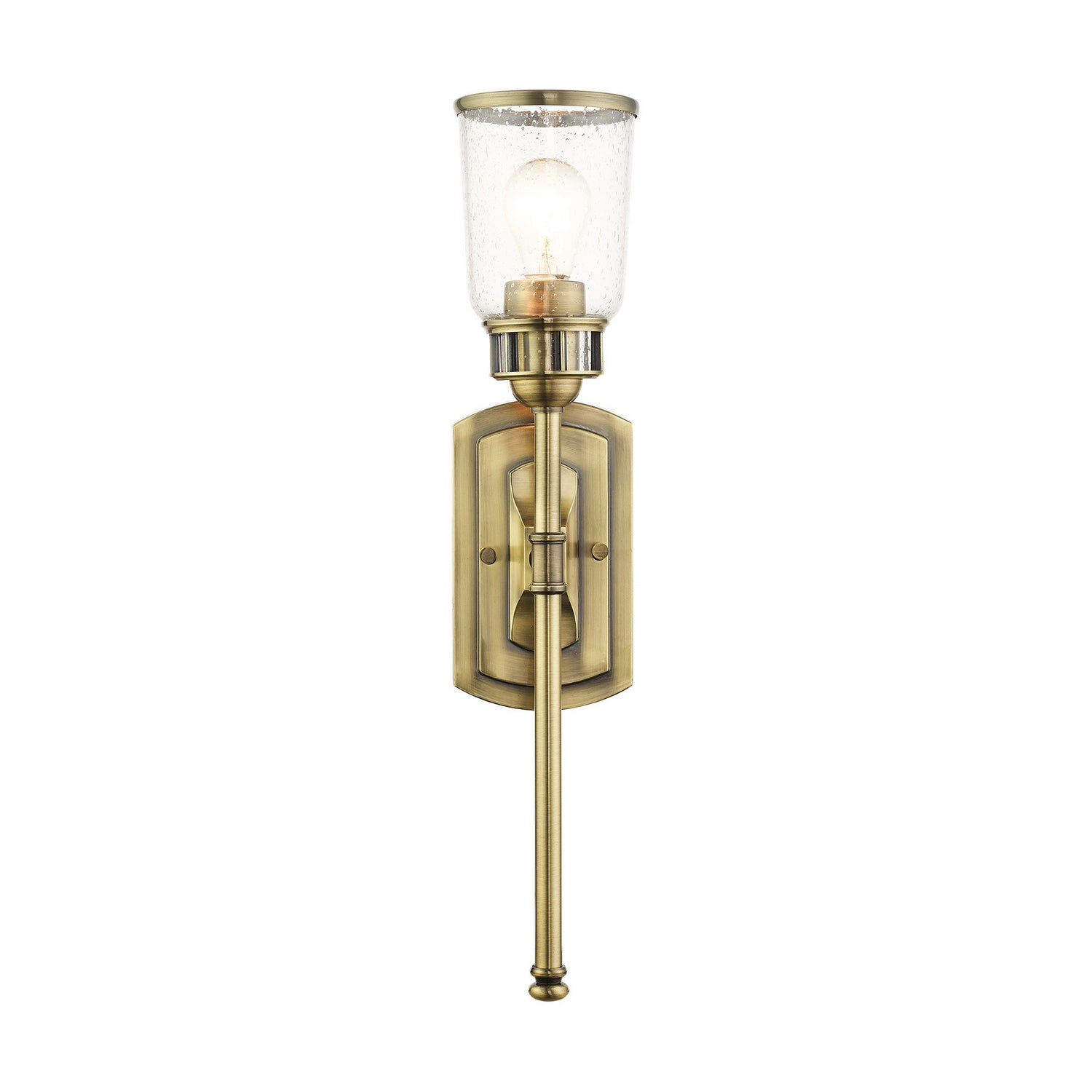 Livex Lighting - 10511-01 - One Light Wall Sconce - Lawrenceville - Antique Brass