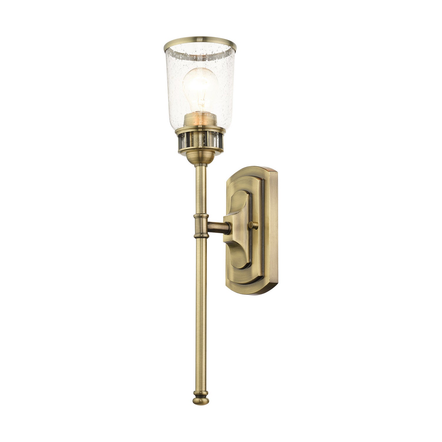 Livex Lighting - 10511-01 - One Light Wall Sconce - Lawrenceville - Antique Brass