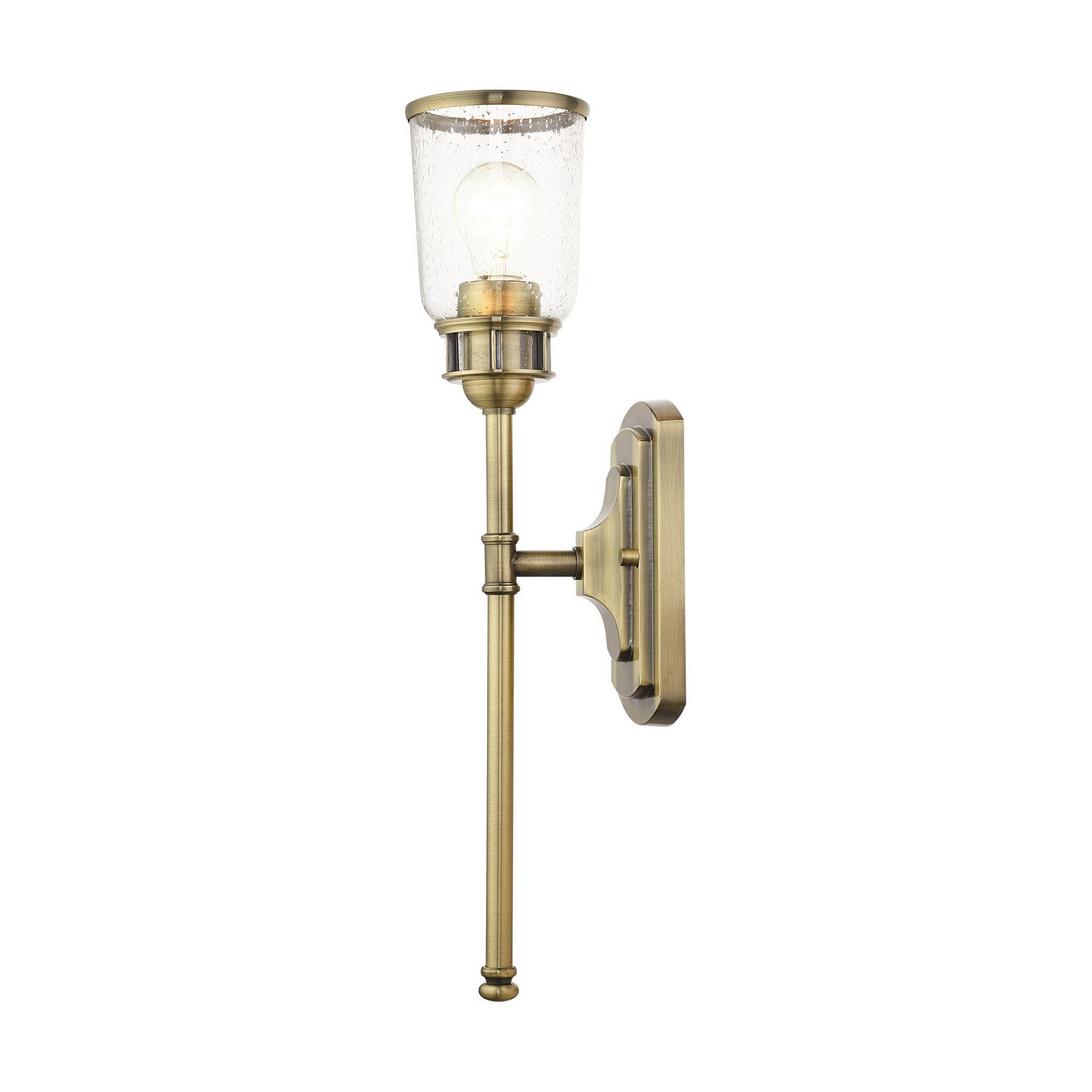Livex Lighting - 10511-01 - One Light Wall Sconce - Lawrenceville - Antique Brass