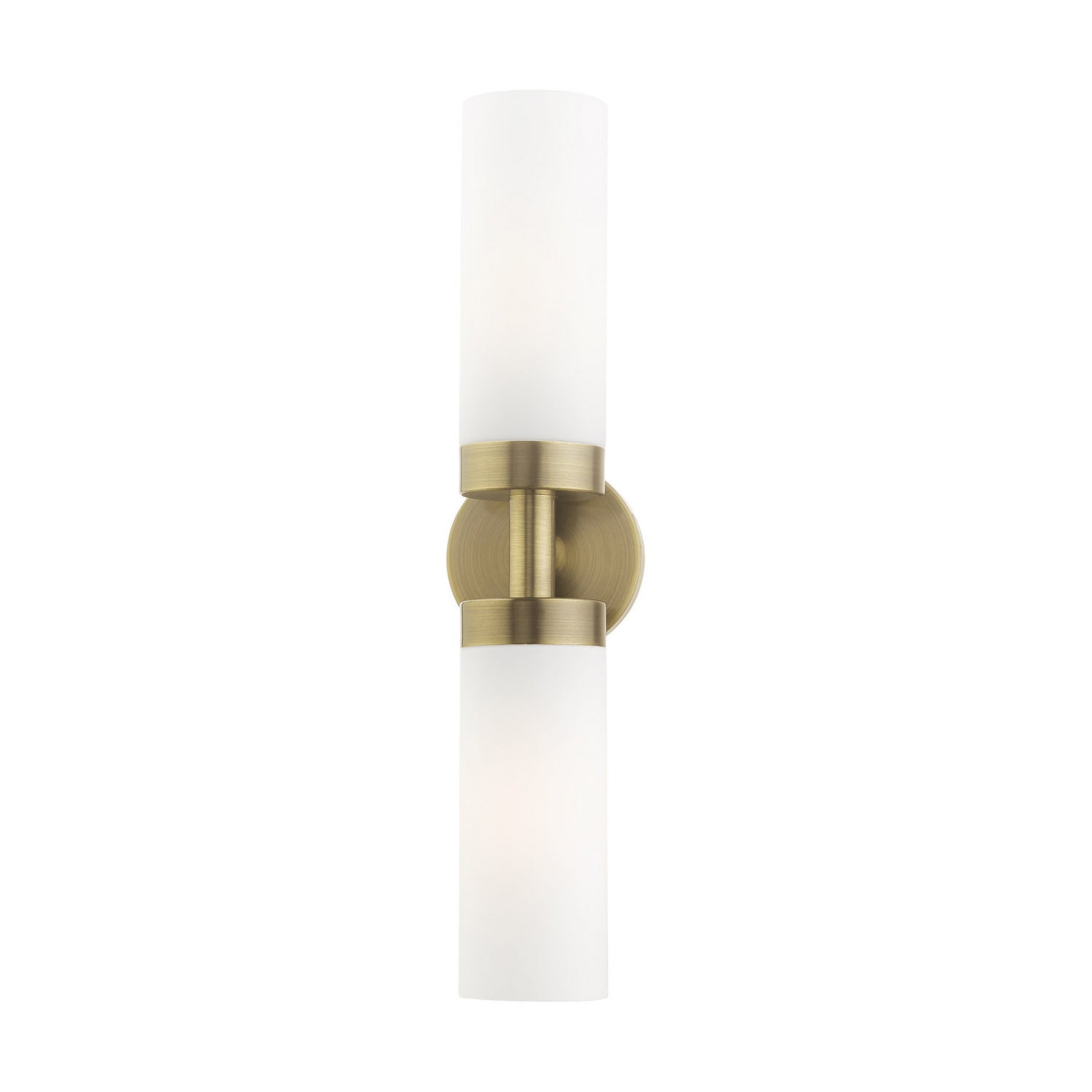 Livex Lighting - 15072-01 - Two Light Vanity - Aero - Antique Brass