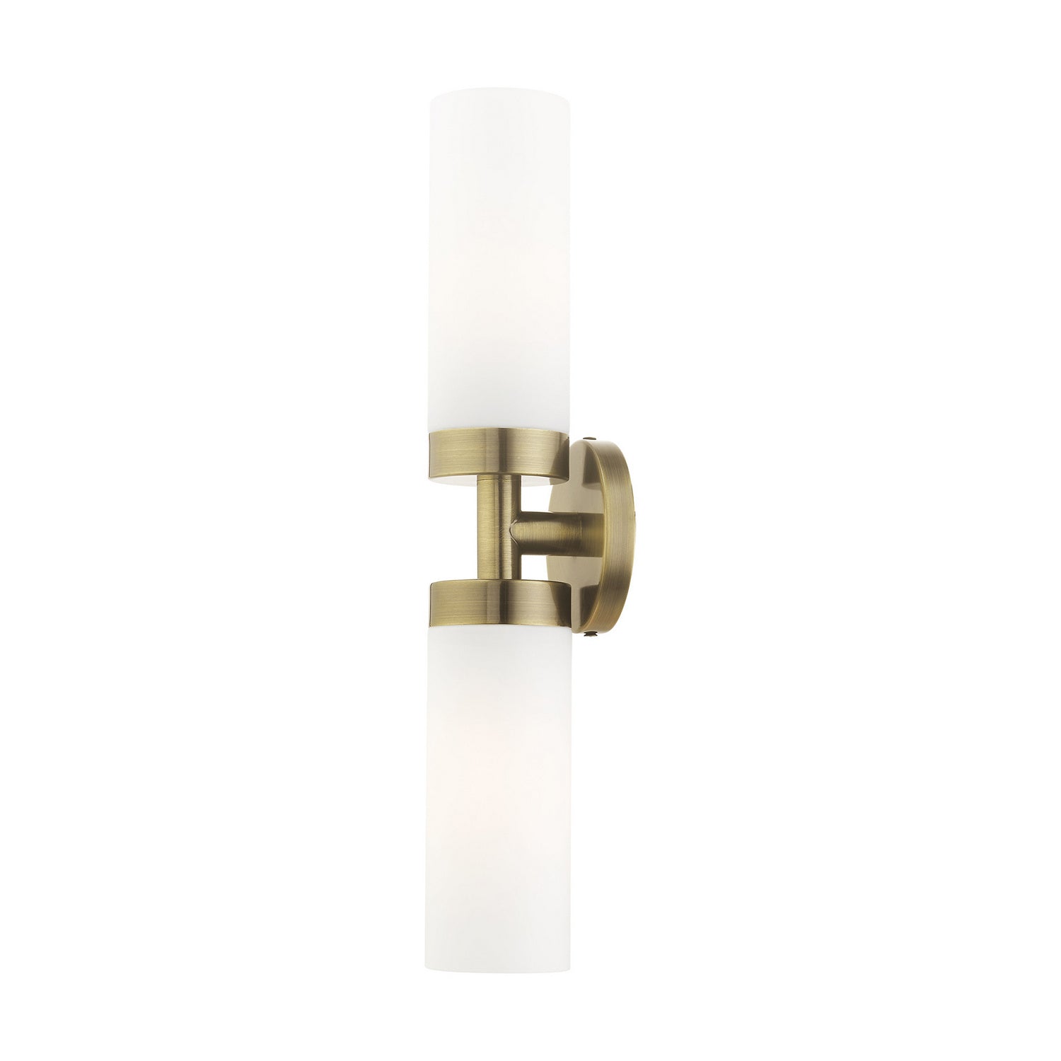 Livex Lighting - 15072-01 - Two Light Vanity - Aero - Antique Brass