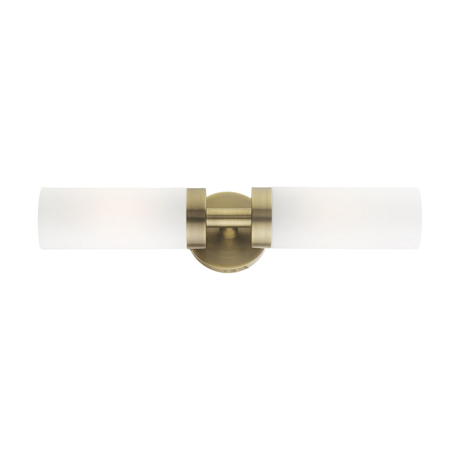 Livex Lighting - 15072-01 - Two Light Vanity - Aero - Antique Brass