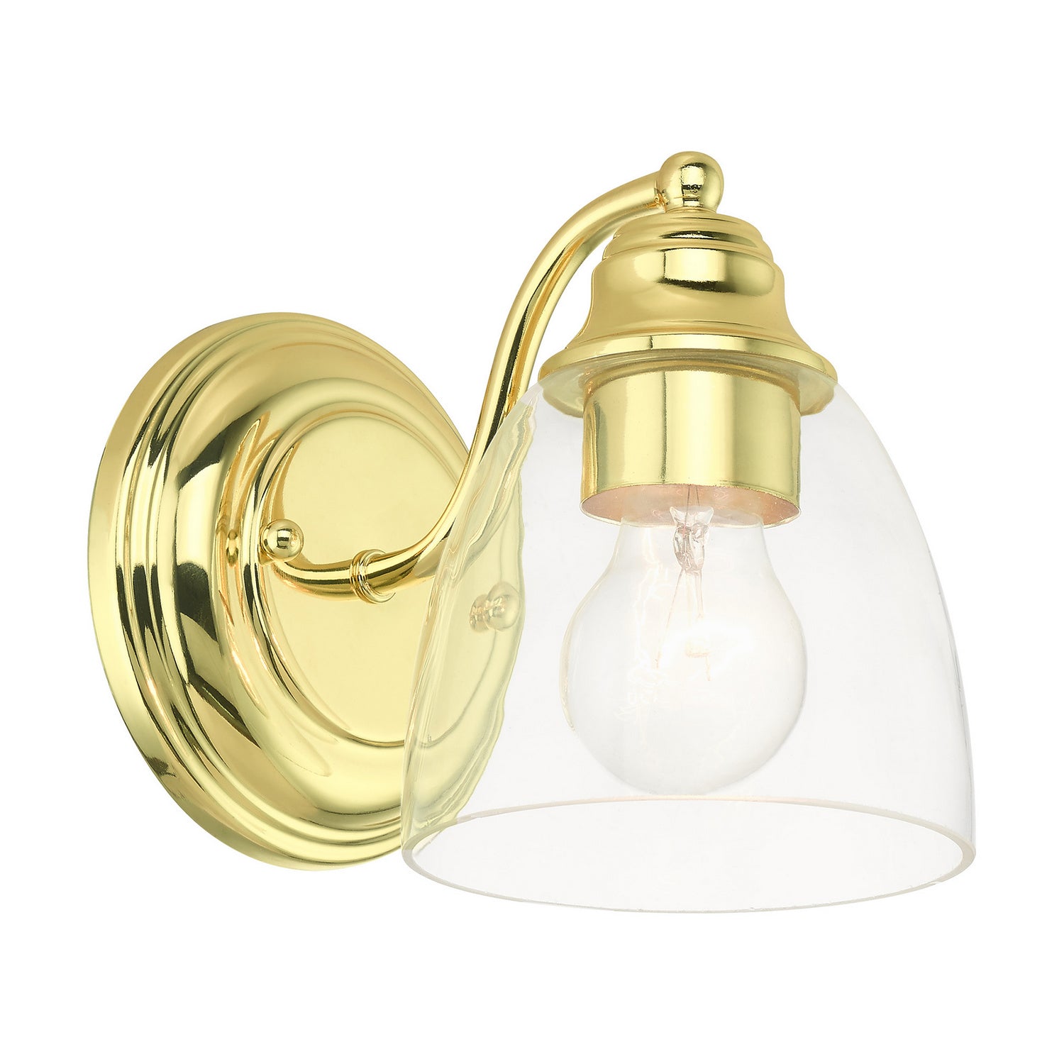 Livex Lighting - 15131-02 - One Light Vanity - Montgomery - Polished Brass