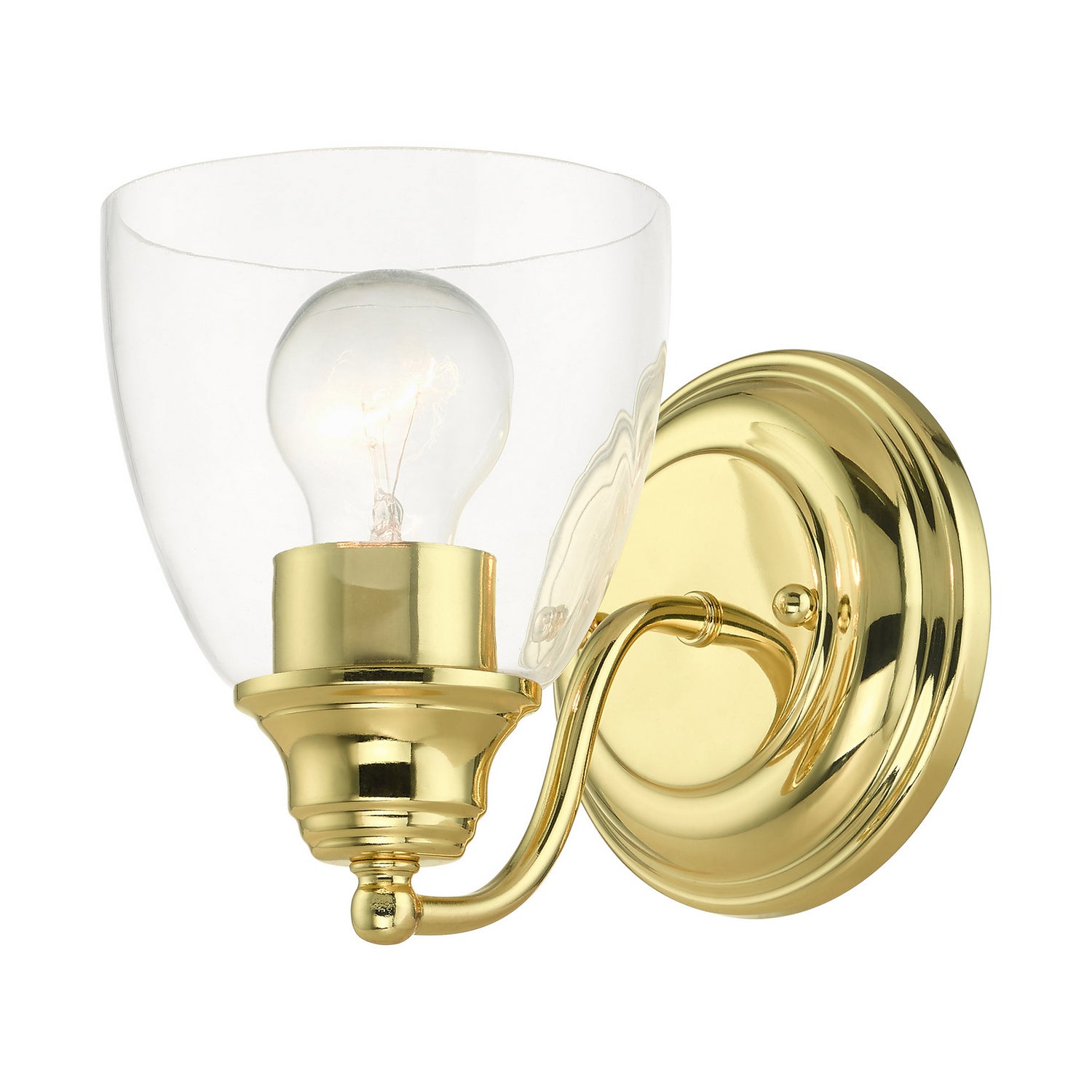 Livex Lighting - 15131-02 - One Light Vanity - Montgomery - Polished Brass