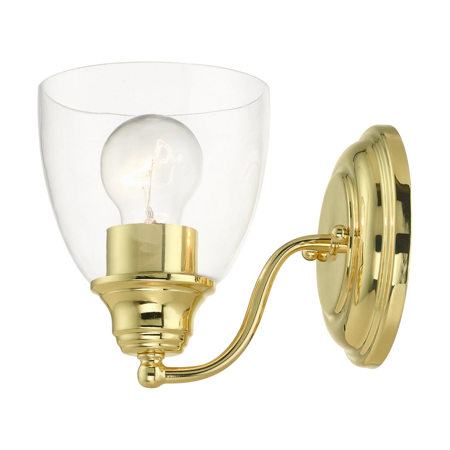 Livex Lighting - 15131-02 - One Light Vanity - Montgomery - Polished Brass