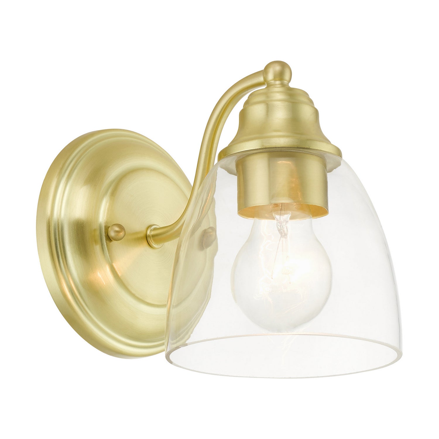 Livex Lighting - 15131-12 - One Light Vanity - Montgomery - Satin Brass