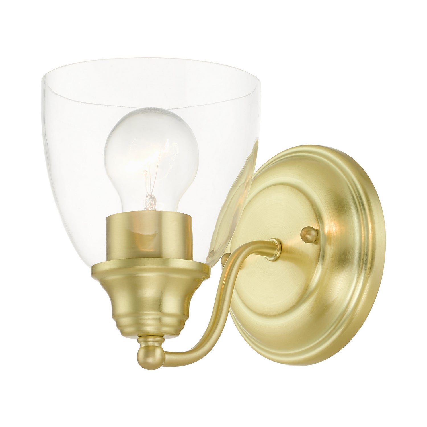 Livex Lighting - 15131-12 - One Light Vanity - Montgomery - Satin Brass
