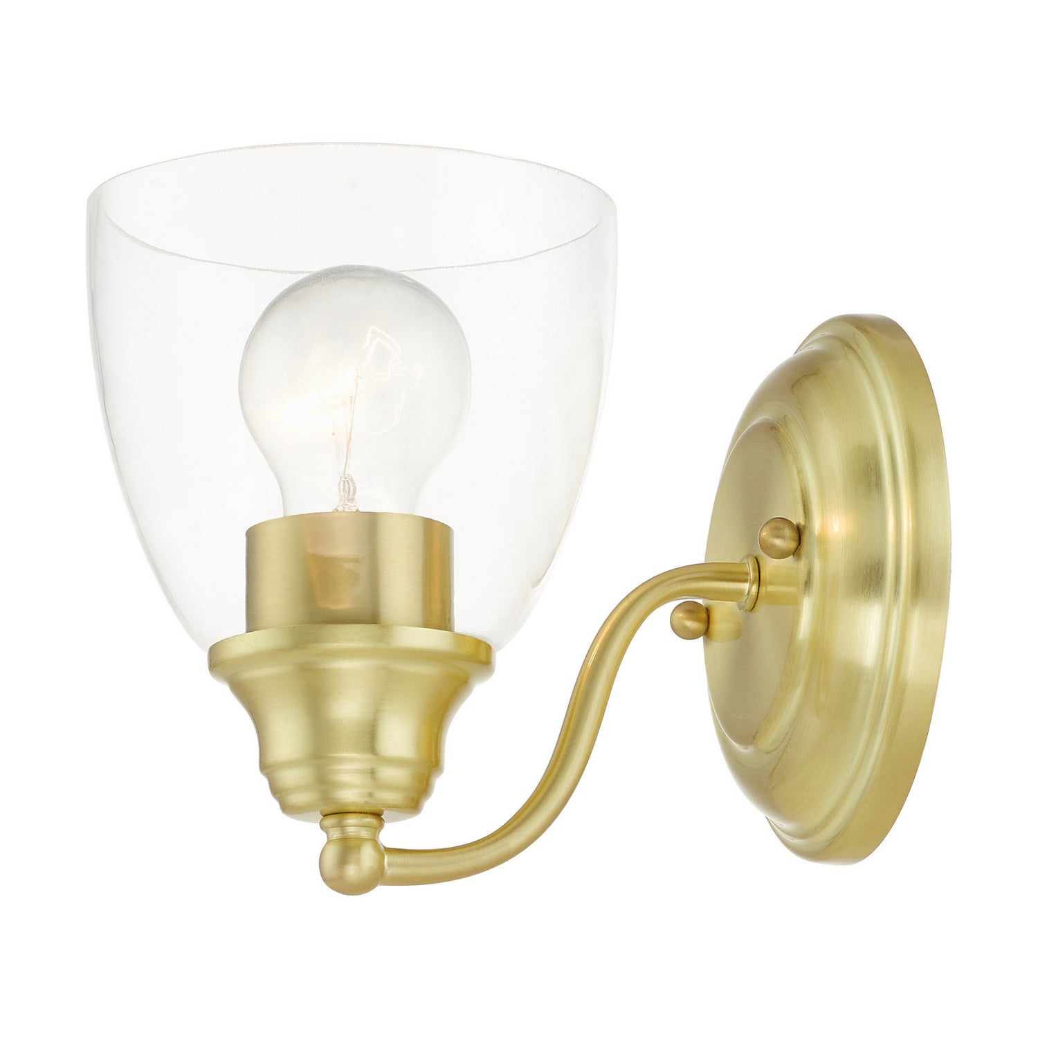 Livex Lighting - 15131-12 - One Light Vanity - Montgomery - Satin Brass