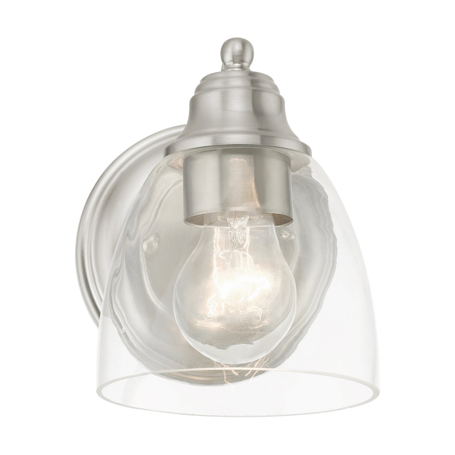 Livex Lighting - 15131-91 - One Light Vanity - Montgomery - Brushed Nickel