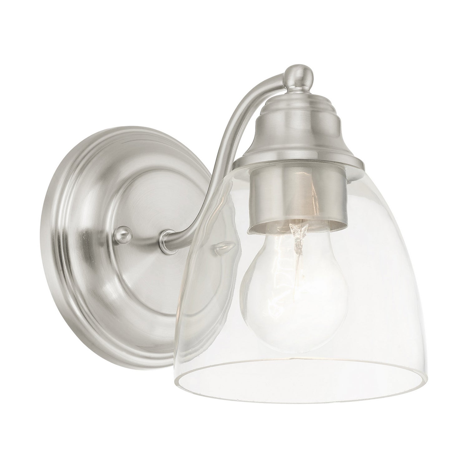 Livex Lighting - 15131-91 - One Light Vanity - Montgomery - Brushed Nickel