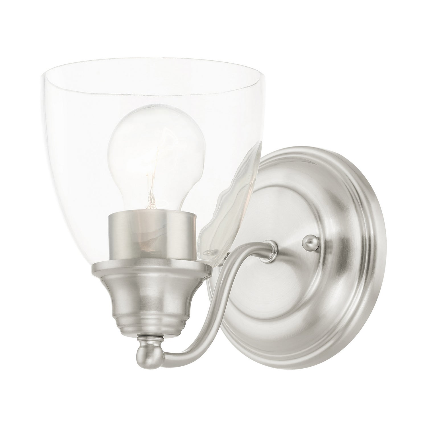 Livex Lighting - 15131-91 - One Light Vanity - Montgomery - Brushed Nickel